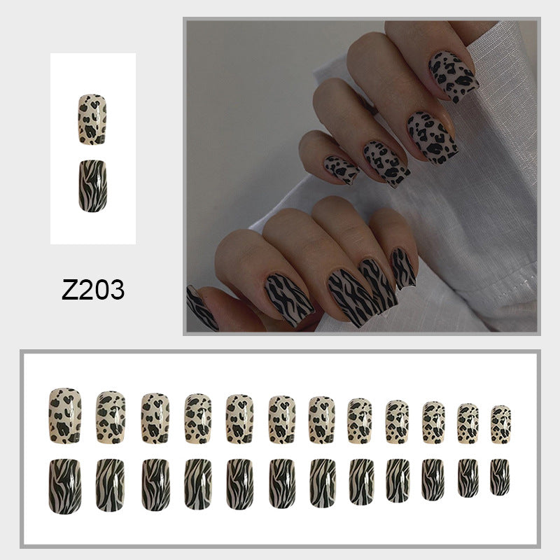 Asymmetric leopard print