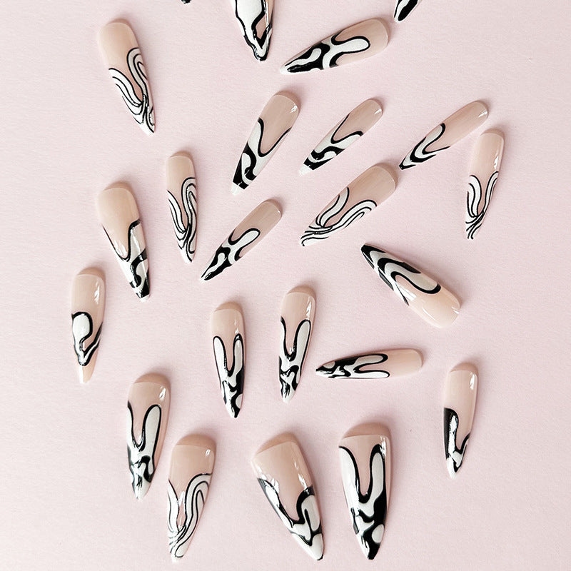 black and white stripes